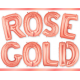 40" Rose Gold Alphabet